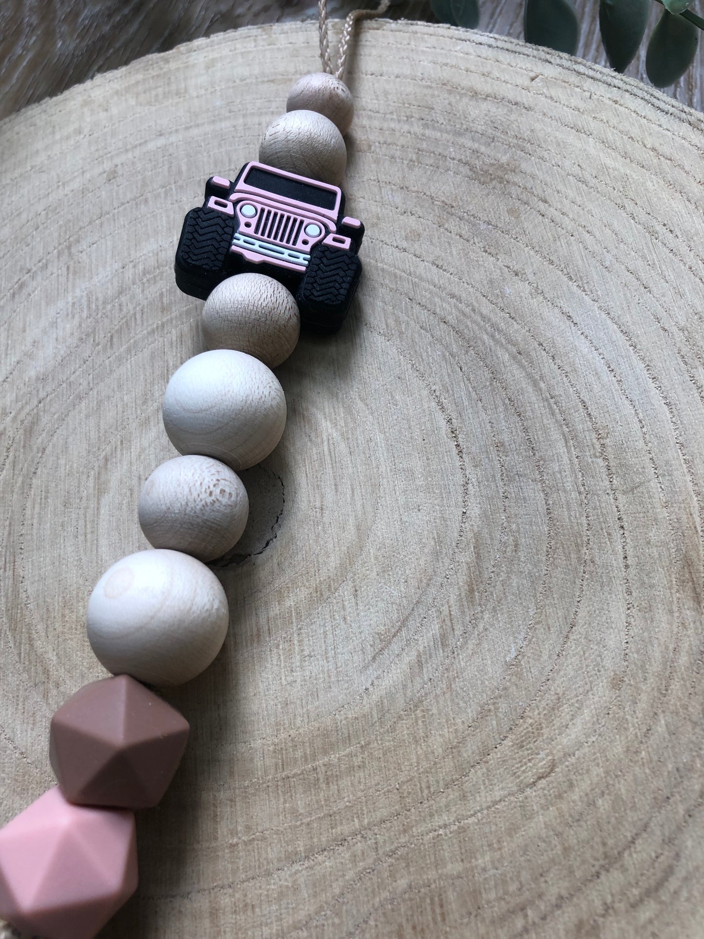 Schnullerkette Rosacar
