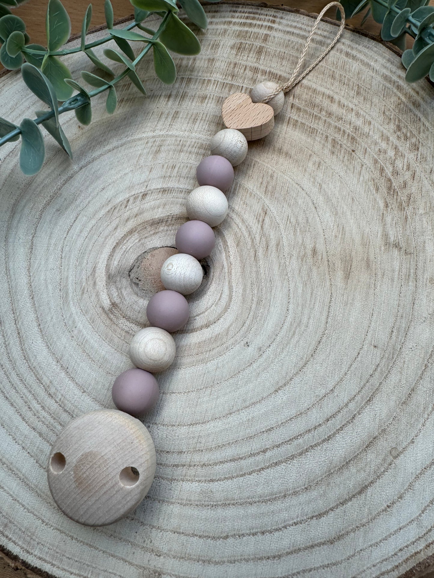 Schnullerkette Herz