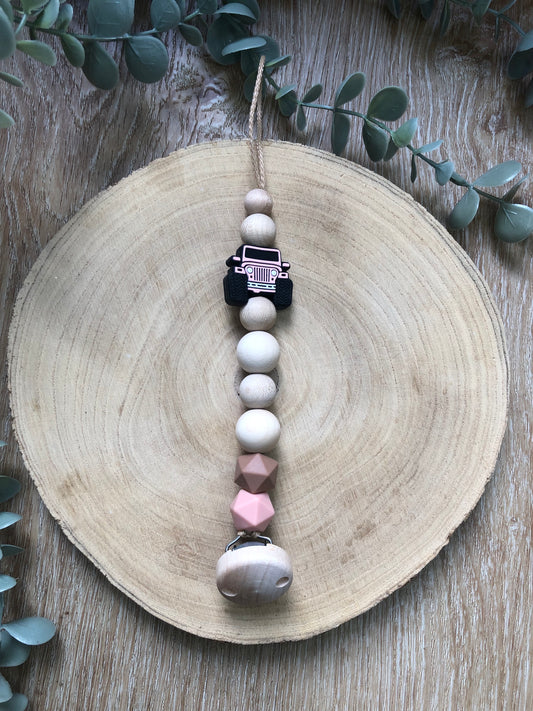 Schnullerkette Rosacar