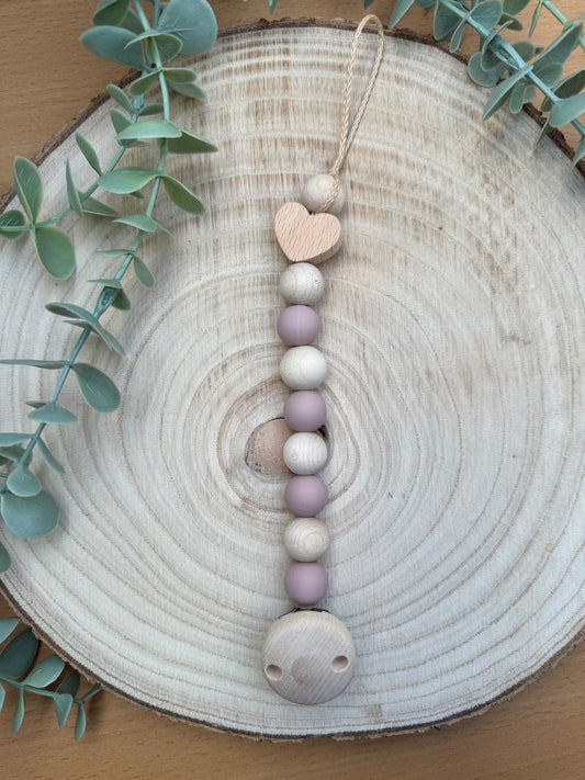 Schnullerkette Herz